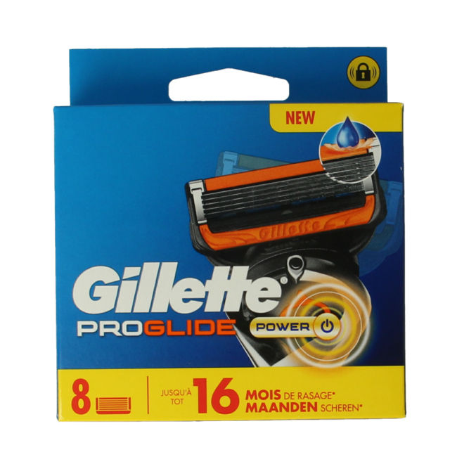 Gillette ProGlide Power Lames de rasoir, 8 pièces