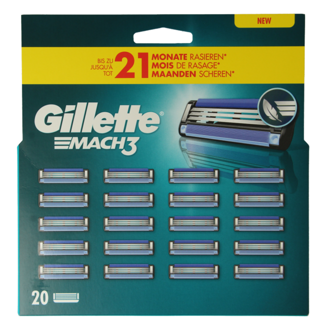 Lame Gillette Mach3 20 Pezzi