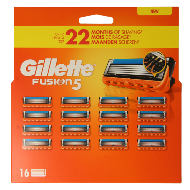 Cuchillas manuales Gillette Fusion, 16 unidades