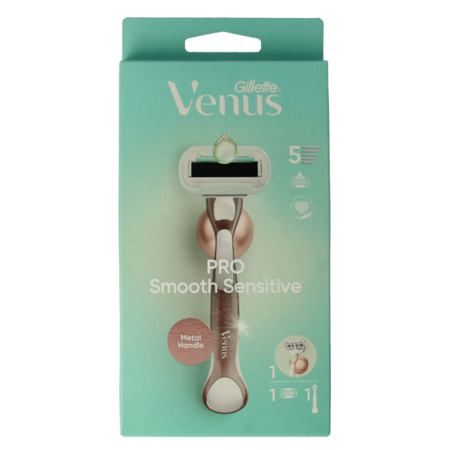 Rasoio Gillette Venus Deluxe Smooth Sensitive Rosegold 1 Pezzo