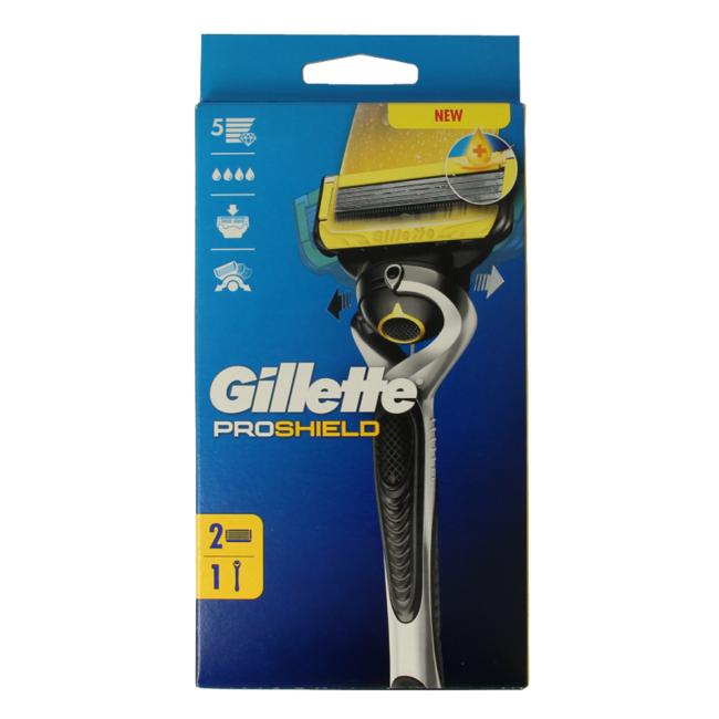 Gillette Proshield yellow razor 2 pack