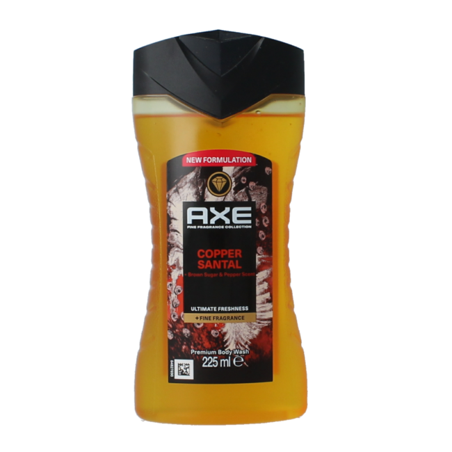AXE Bagnoschiuma Copper Santal Zucchero di Canna 225 Millilitri