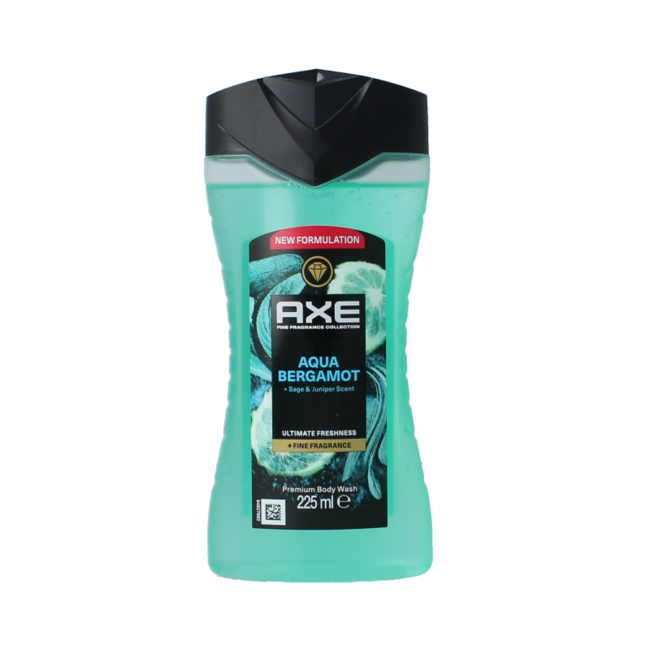 AXE Showergel Aqua Bergamot 225 Millilitres