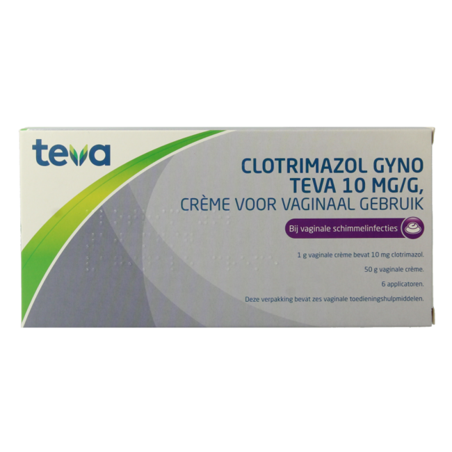Teva Clotrimazole Gyno 10 mg crème 50 g