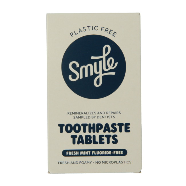 Tandpasta tabletten zonder fluoride navul 63 Stuks