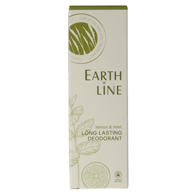 Earth Line Long lasting deodorant lemon & mint 50 Milliliter