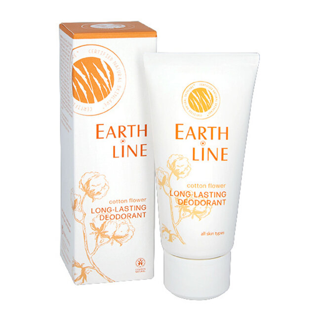 Desodorante de larga duración flor de algodón Earth Line 50 Mililitros