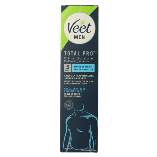 Veet Men crema depilatoria piel sensible 200 ml