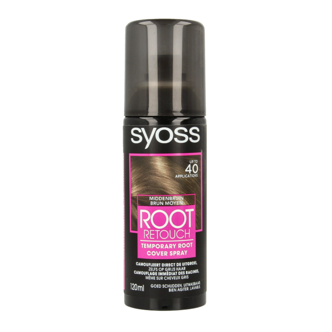 Syoss Ansatzspray Mittelbraun 120 Milliliter