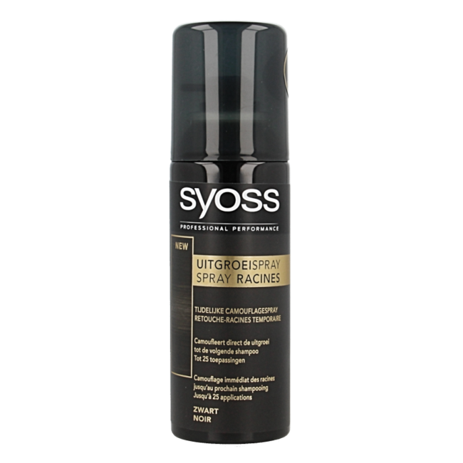 Syoss Spray Ritocco Radici Nero 120 Millilitri