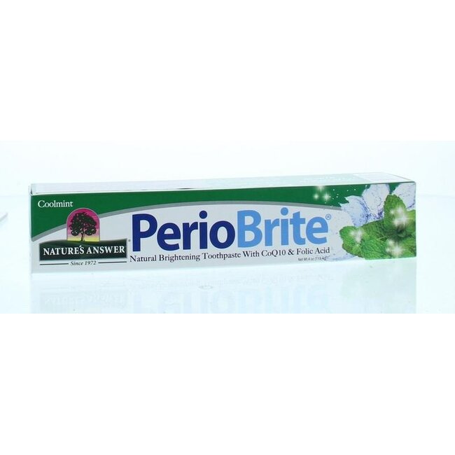 Natures Answer Periobrite pasta de dientes natural 22 hierbas y Q10 113 g