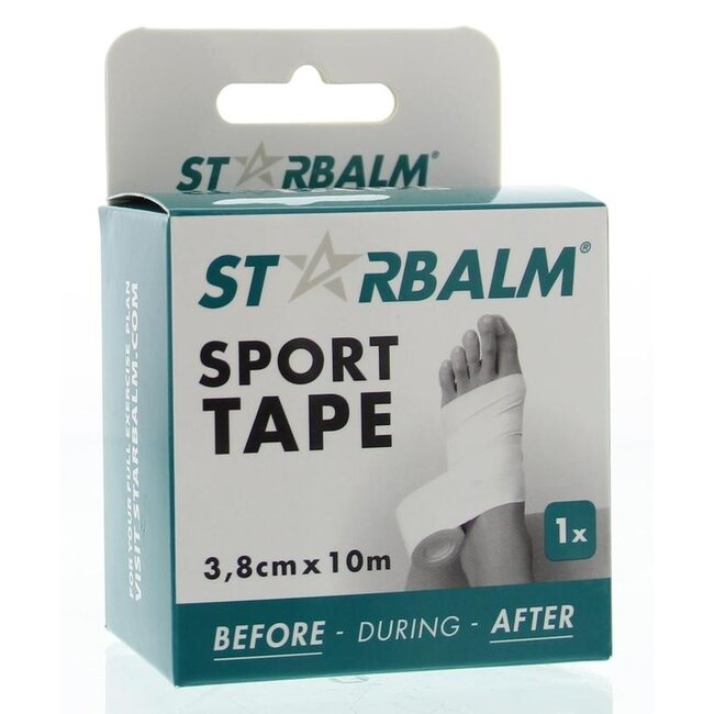 Star Balm Bande de sport 3,8 cm x 10 m boîte individuelle 1 pièce