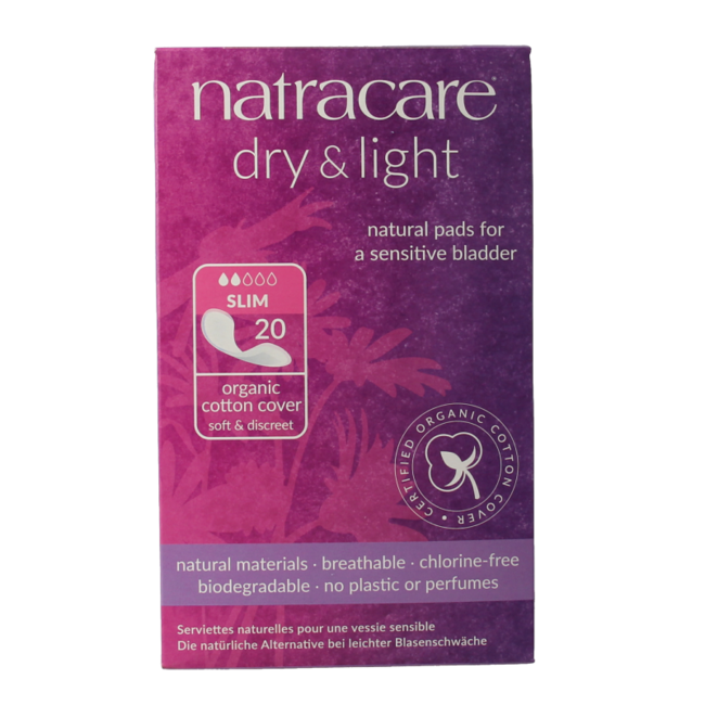 Natracare Dry & Light Einlagen 20 Stück