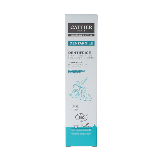 Pasta de Dientes Cattier de Menta 75 Mililitros