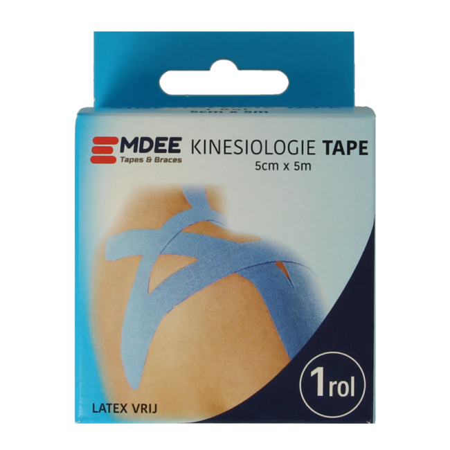 Emdee Kinesio Tape Hellblau ungeschnitten 1 Rolle