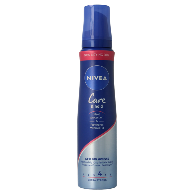 Nivea Mousse coiffante Care & Hold extra forte 150 ml