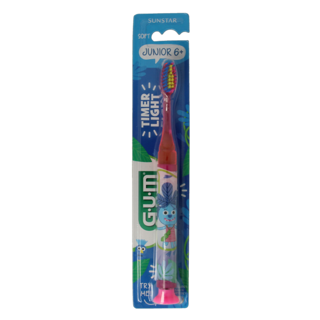 GUM Brosse à dents junior avec minuteur 1 pièce