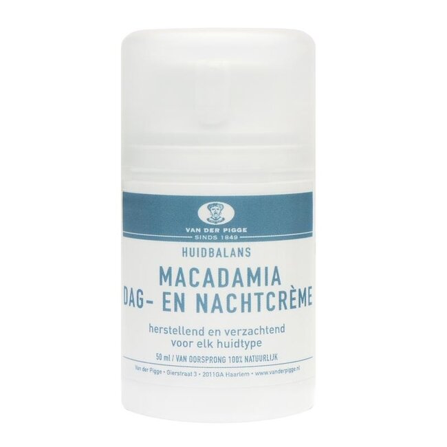 van der Pigge Crème de Jour et de Nuit Équilibre Cutané Macadamia 50 Millilitres