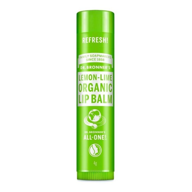 Dr Bronner's Lemon Lime Lip Balm 4g