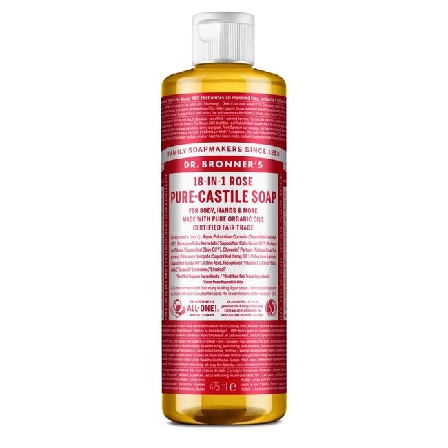 Mydło w płynie Dr. Bronner's Róża 475 mililitrów