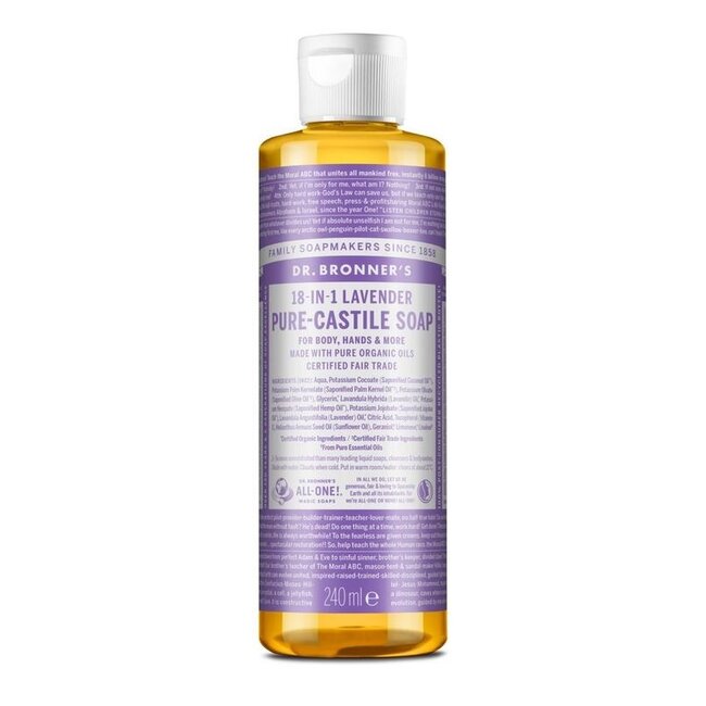 Jabón líquido de lavanda Dr. Bronner's 240 ml