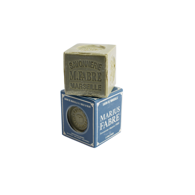 Jabón de Marsella Marius Fabre en caja oliva 200 g