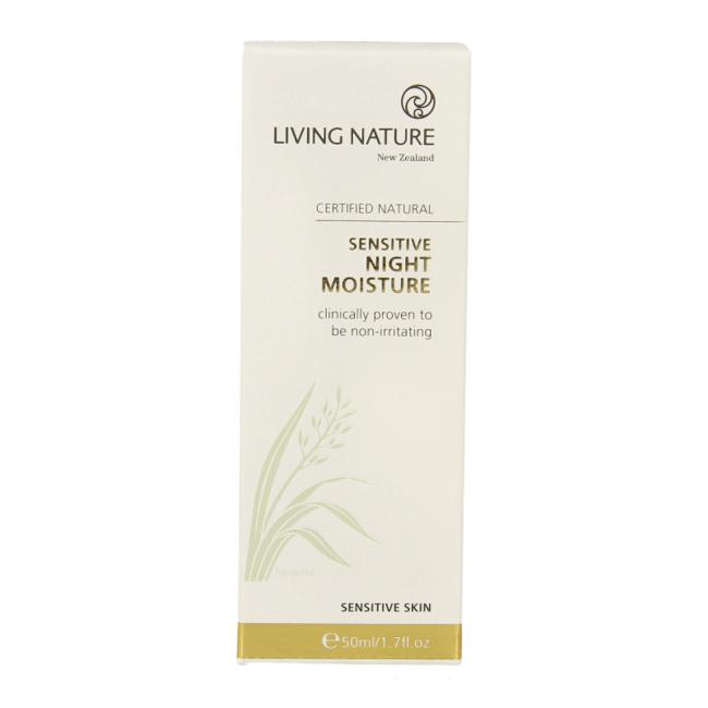 Living Nature Nachtcreme für empfindliche Haut 50 Milliliter