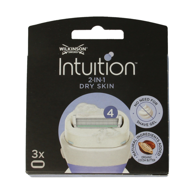 Ostrza Wilkinson Intuition do skóry suchej, 3 sztuki