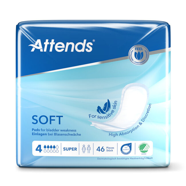 Attends Soft 4 Super Pads 46 Pieces