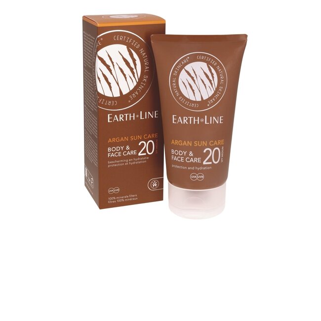 Earth Line Argan Sonnencreme Gesicht und Körper 150 Milliliter