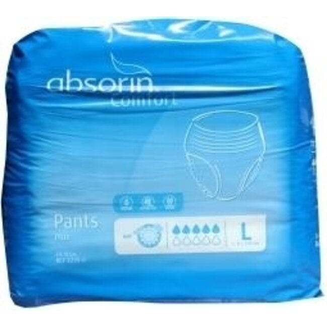 Absorin Comfort Pants Plus talla L hasta 145 cm, 14 unidades