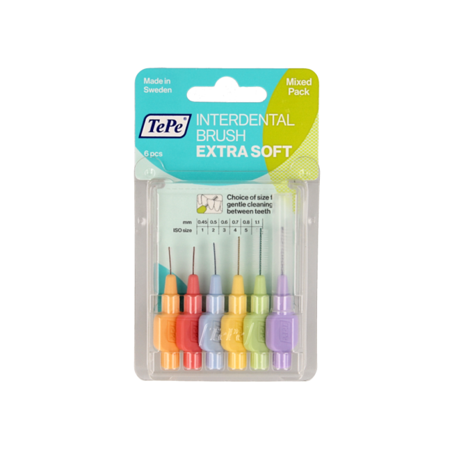 Scovolini Interdentali TePe X-Soft Misti (6 Pezzi)