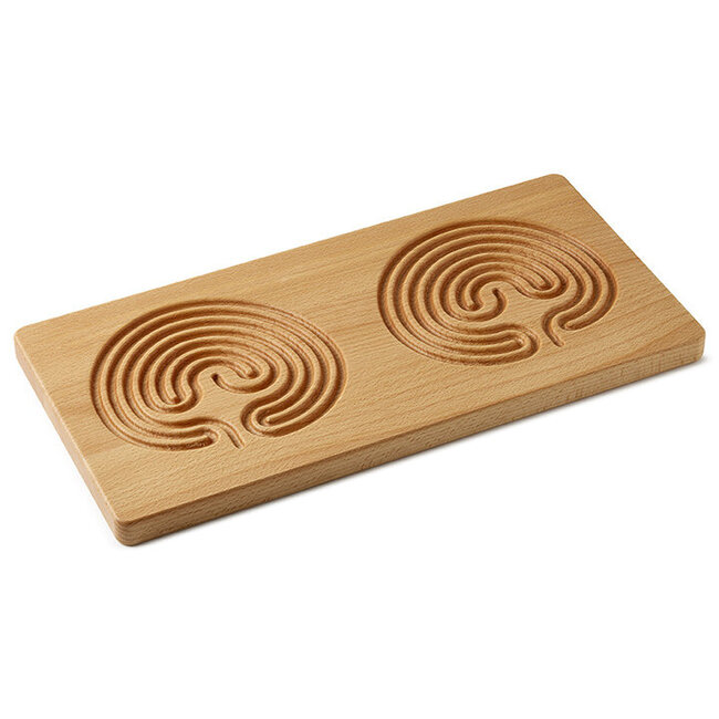Therapeutenwinkel Doppel-Holz-Fingerlabyrinth, 1 Stück