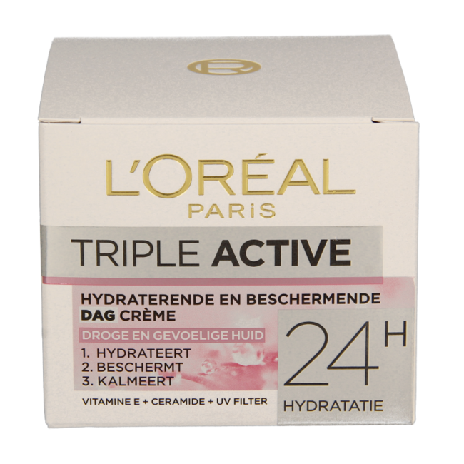 L'Oréal Paris Dermo Expertise Triple Active crema de día para piel seca y sensible 50 ml