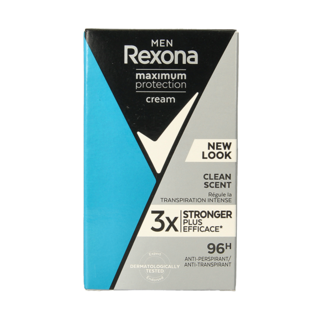 Rexona Deodorante stick uomo Max Protect Clean Scent 45 Millilitri