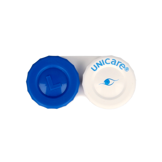 Estuche para lentillas plano Unicare 1 unidad
