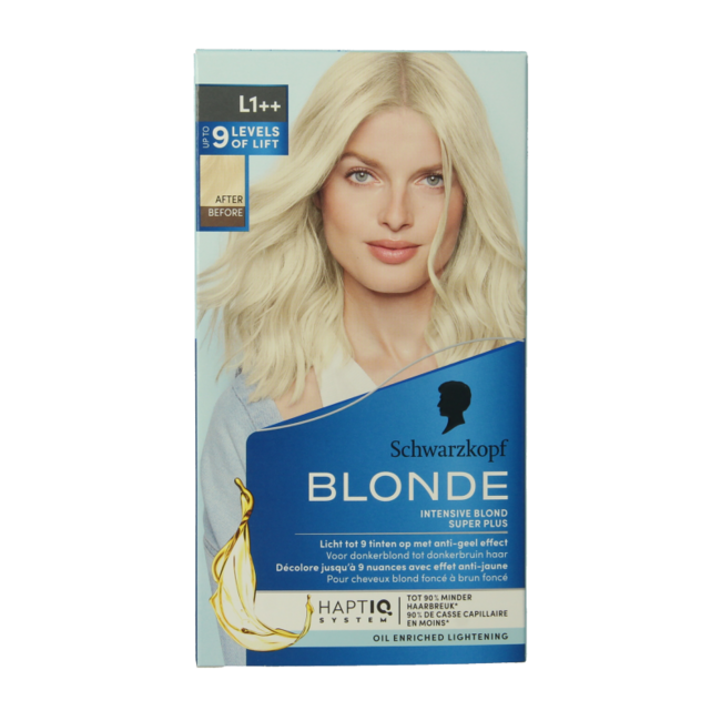 Schwarzkopf Blonde tinte intensivo bond super plus L1++ 1 set