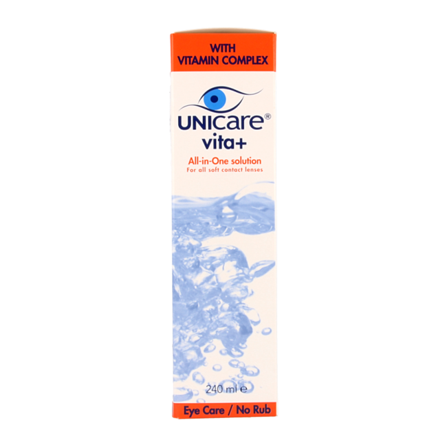 Unicare Vita+ Solución única para lentillas blandas 240 ml