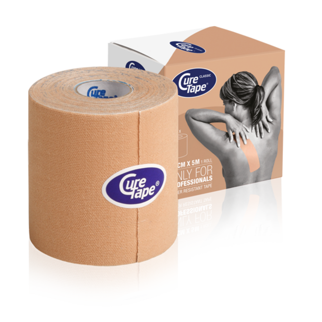 Cure Tape Kinesiotape beige 7,5 cm x 5 m, 1 pezzo