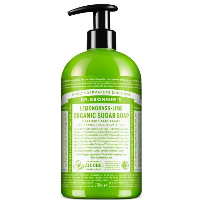 Sapone Shikakai Dr. Bronner's Agrumi e Lime 710 Millilitri