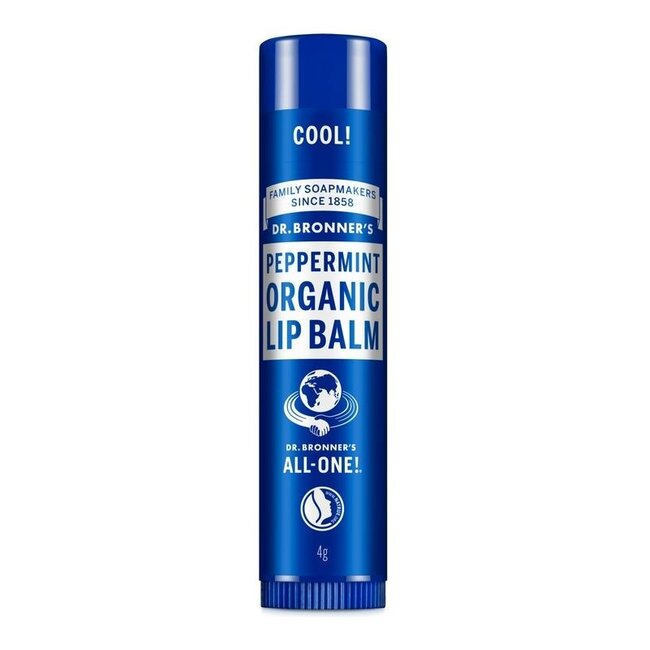 Dr Bronners Lipbalsem pepermunt 4 Gram