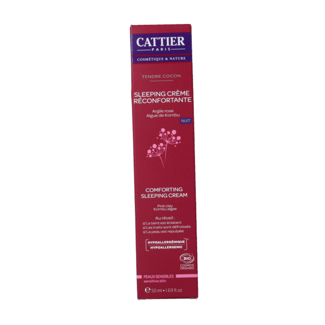 Cattier Crema de noche calmante para piel sensible 50 ml