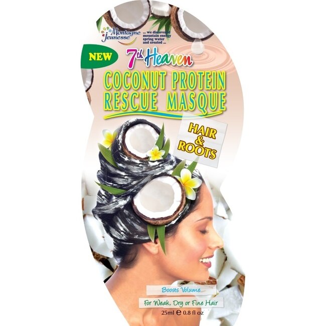 Montagne 7th Heaven Haarmaske Rescue Coconut Protein 25 Milliliter