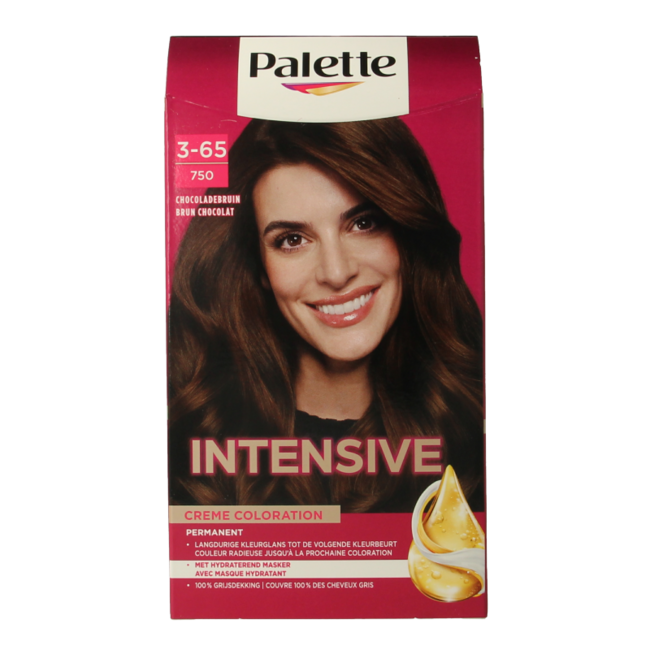 Tinte de pelo Poly Palette 750 Marrón Chocolate 1 set
