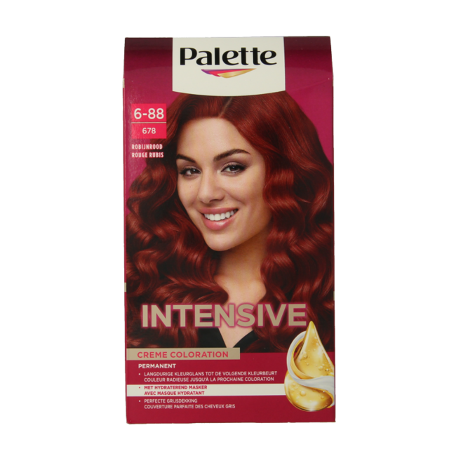 Tinta per Capelli Poly Palette 678 Rosso Rubino 1 Set
