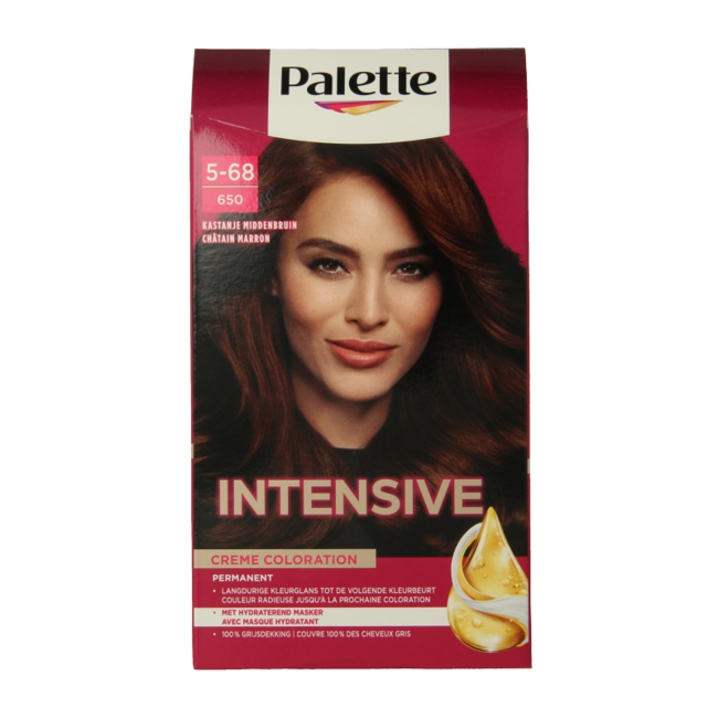 Poly Palette Tinta per Capelli 650 Castano Medio Castagna 1 Set