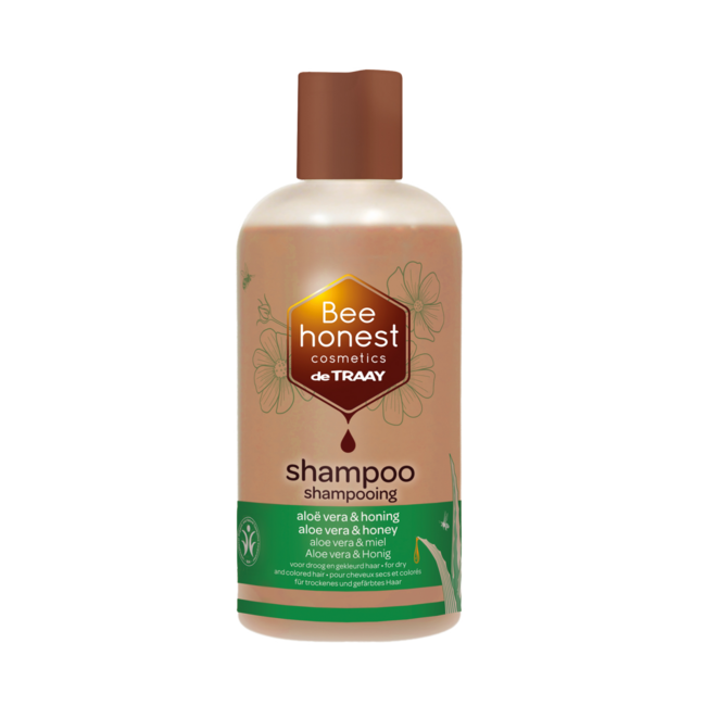 Traay Bee Honest Shampoo aloe vera / honing 250 Milliliter