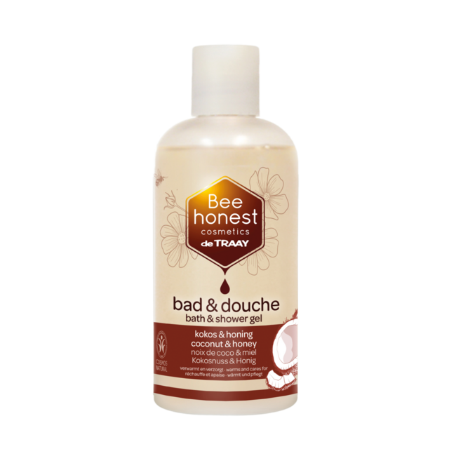 Traay Bee Honest Płyn do kąpieli / żel pod prysznic kokos / miód 250 Mililitrów