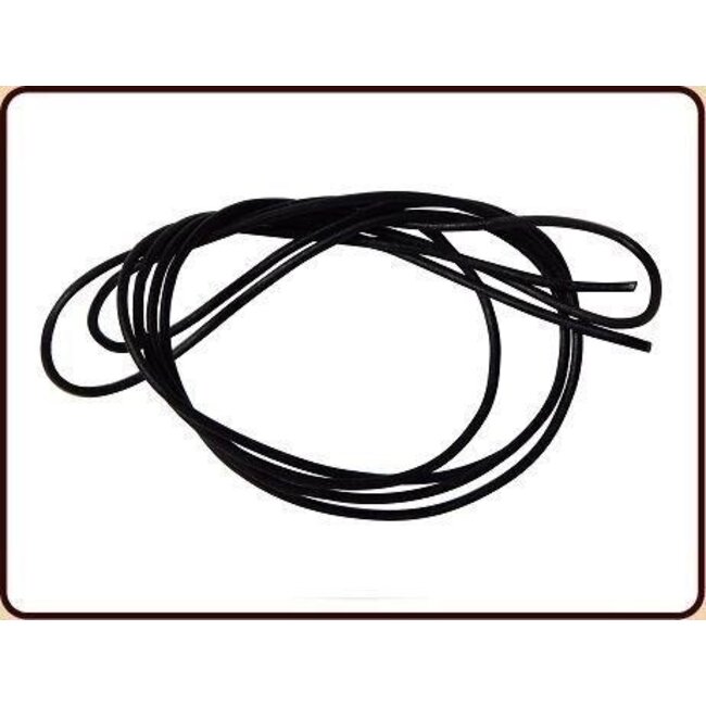 Ruben Robijn leather cord black round 1 piece