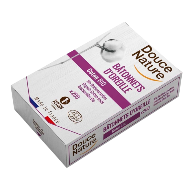 Wattenstaafjes bio katoen 200 Stuks